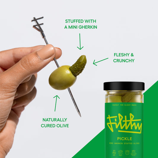 Breckenridge Distillery Filthy Mini Gherkin Stuffed Cocktail Olives